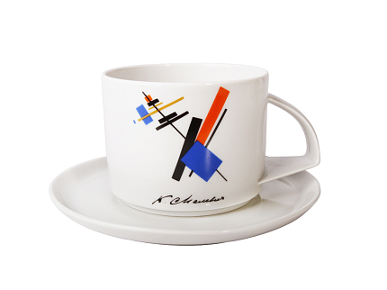 Чашка с блюдцем чайная 280 мл форма Баланс рисунок Малевич арт. 81.21418.00.1