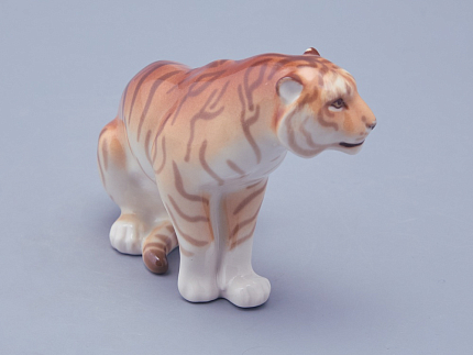 Скульптура форма Тигр сидящий рисунок Тайга , арт. 82.38720.00.1
