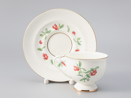 Сервиз чайный форма Айседора рисунок Цветы и ягоды, 6 персон 14 предметов, арт. 81.27538.00.1, 