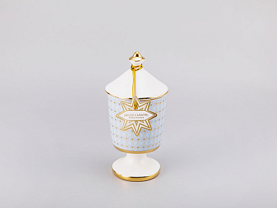 Подарочный Набор Свеча ароматическая рисунок Азур 2 аромат Пряная карамель, арт. 81.30998.00.1