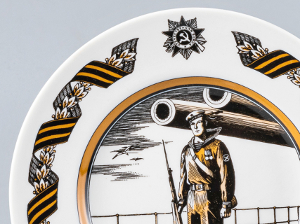 Декоративная тарелка 150 мм форма Гладкая рисунок Краснофлотец арт. 80.81719.00.1, 
