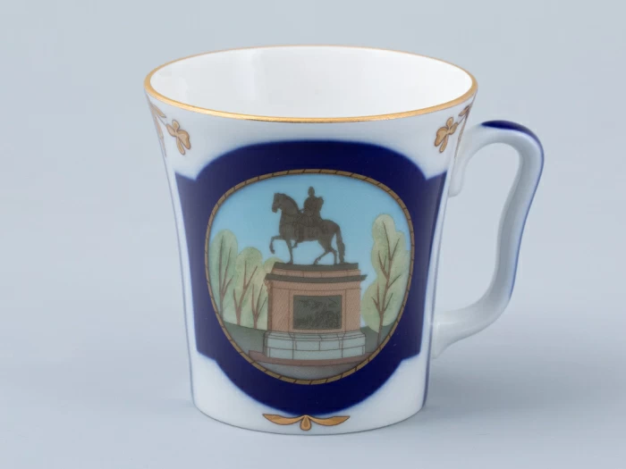 Бокал с блюдцем форма Ленинградский рисунок Прадеду правнук арт. 81.31478.00.1, 