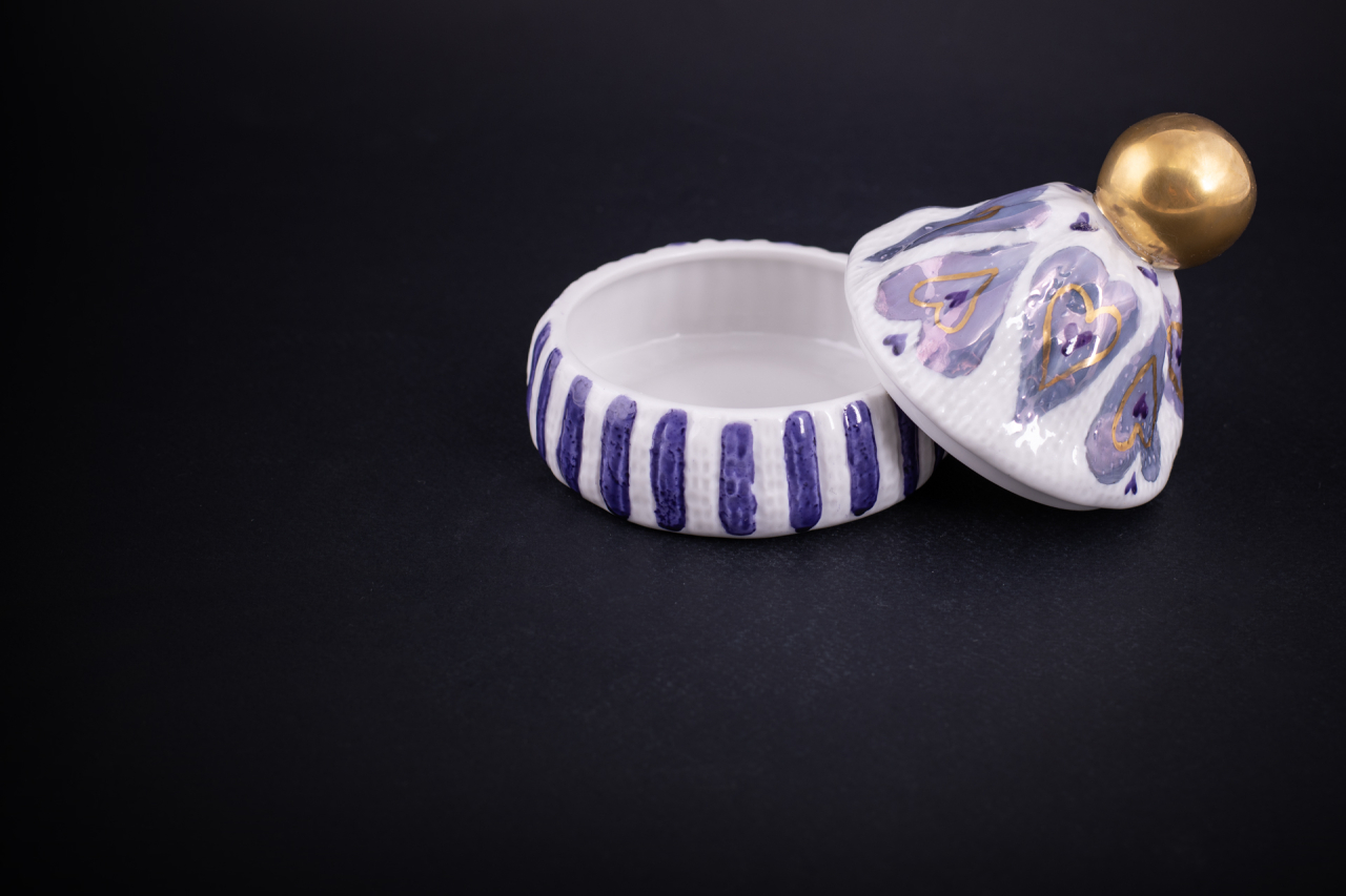 Шкатулка Детская шапочка, рисунок Сердца, арт 60.16407.00.1, 