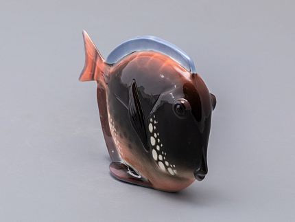 Скульптура форма Рыба-диск среднего размера рисунок Розовый, арт. 82.50097.00.1