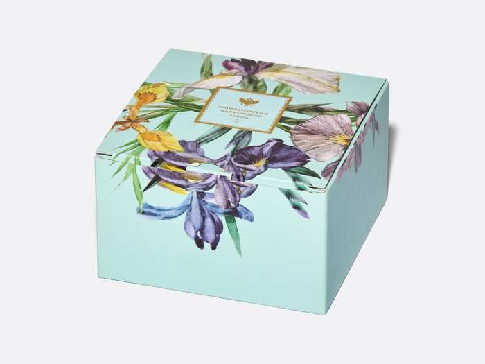 Чашка с блюдцем L’Art des Fleurs (Искусство цветов) в подарочной упаковке, форма Весенняя 2, рисунок Тигровый ирис, арт 81.33404.00.1, 