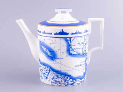 Сервиз чайный форма Гербовая рисунок Кают-компания, 6 персон 14 предметов арт. 81.24029.00.1, 