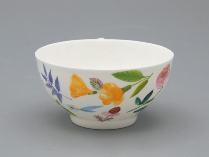 Чашка с блюдцем чайная форма Купольная рисунок Primavera, арт. 81.34274.00.1, 