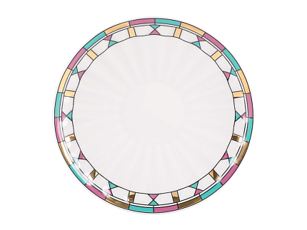 Чашка с блюдцем чайная 235 мл форма Лучистая рисунок Геометрия цвета арт. 81.27932.00.1