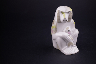 Скульптура Павиан с детенышем, Папа павиан, арт 62.09308.00.1