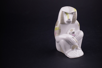 Скульптура Павиан с детенышем, Папа павиан, арт 62.09308.00.1