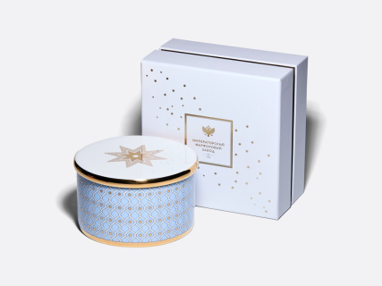 Подарочный набор шкатулка форма Идиллия рисунок Азур арт. 81.28257.00.1, 