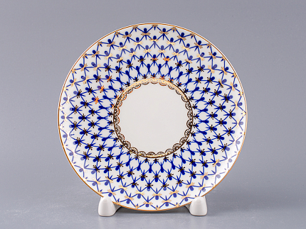 Чашка с блюдцем кофейная 165 мл.,  форма Майская,  рисунок Кобальтовая сетка арт. 81.14574.00.1