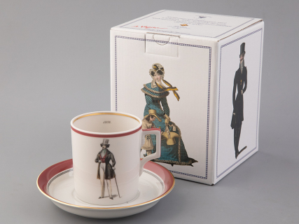 Подарочный набор чайный форма Гербовая рисунок Modes de Paris (кирпичный) арт. 81.25658.00.1, 