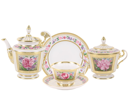 Сервиз чайный форма Александрия рисунок Воспоминание, 6 персон 20 предметов арт. 81.25269.00.1, 