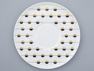 Чашка с блюдцем чайная форма Колокол рисунок Балтийский берег 1, арт. 81.31862.00.1