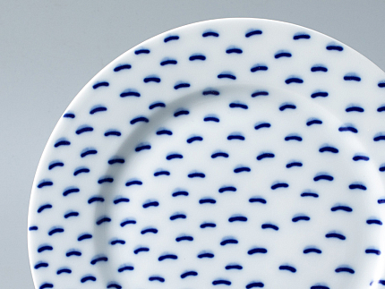 Тарелка мелкая 215 форма Европейская - 2 рисунок Реки России. Енисей, арт. 80.35358.00.1