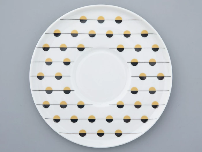 Чашка с блюдцем чайная форма Колокол рисунок Балтийский берег 1, арт. 81.31862.00.1, 