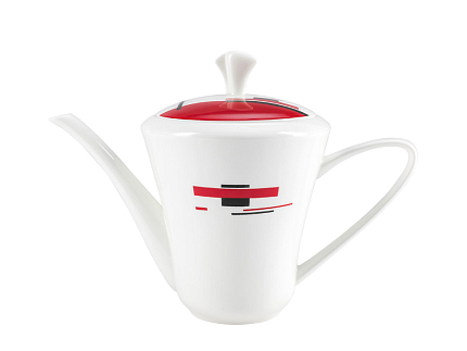 Сервиз чайный форма Сад рисунок Красное и черное , 6 персон 14 предметов, арт. 81.26708.00.1