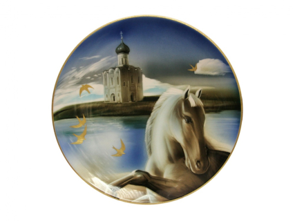 Блюдо декоративное 450 мм форма Круглая рисунок Покой и движение 2 арт. 60.02941.00.5, 