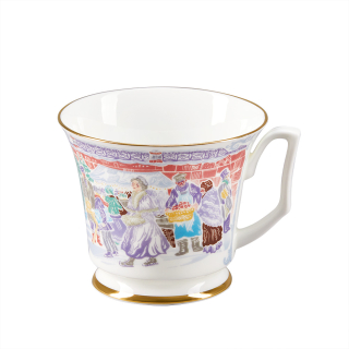 Сервиз чайный форма Юлия рисунок Серебряные коньки, 6 персон 14 предметов арт. 81.29098.00.1, 