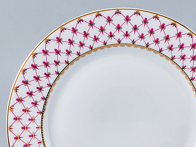 Сервиз столовый форма Молодежная рисунок Сетка-Блюз-2, 6 персон 24 предмета, арт. 81.26393.00.1