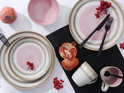 Набор Душевная кухня рисунок Розовый рай арт. 42.00053.00.1