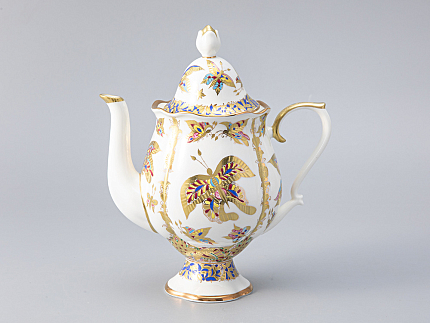 Сервиз кофейный форма Наташа рисунок Фантастические бабочки, 6 персон 14 предметов, арт. 81.21238.00.1