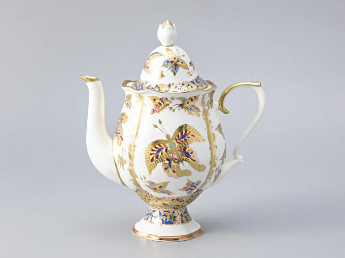 Сервиз кофейный форма Наташа рисунок Фантастические бабочки, 6 персон 14 предметов, арт. 81.21238.00.1, 