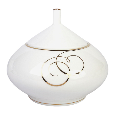 Сахарница Купольная "Золотые завитки" 300 мл арт.  80.65649.00.1