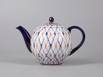 Чайник заварочный форма Тюльпан рисунок Сетка 1950, арт. 80.42350.00.1