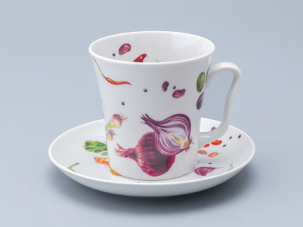 Бокал с блюдцем форма Ленинградский рисунок Мамина дача, арт. 81.34398.00.1, 