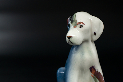 Скульптура Щенок Серый, арт 62.11229.00.1