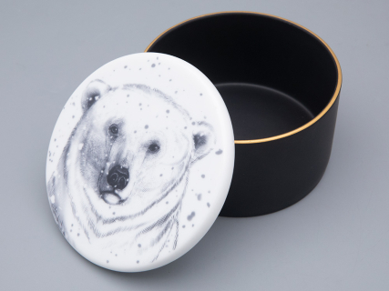 Шкатулка в подарочной упаковке, форма Идиллия, рисунок Тотем. Медведь арт. 81.31594.00.1, 