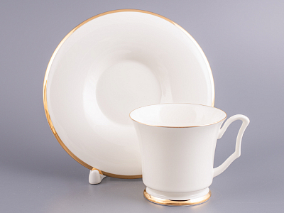 Сервиз кофейный форма Юлия рисунок Золотая лента, 6 персон 15 предметов, арт. 81.17852.00.1