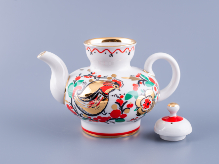 Чайник заварочный форма Малыш, рисунок Петушки арт. 80.00783.00.1, 