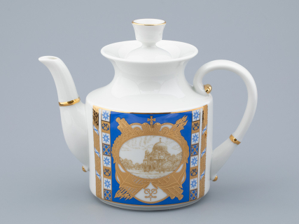 Сервиз чайный на 6 персон 21 предмет, форма Банкетная, рисунок Кронштадт, арт. 81.32240.00.1, 