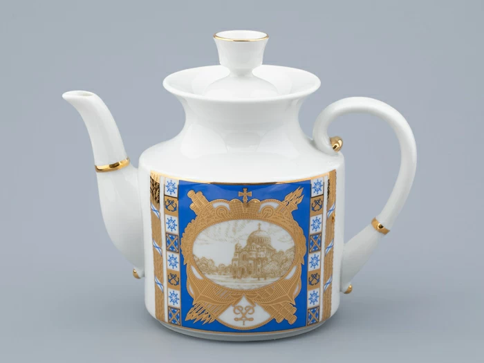 Сервиз чайный на 6 персон 21 предмет, форма Банкетная, рисунок Кронштадт, арт. 81.32240.00.1, 