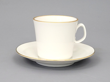 Чашка с блюдцем кофейная 205 мл., форма Молодежная, рисунок Золотая лента, арт 81.16426.00.1, 