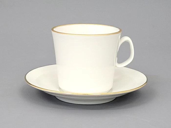Чашка с блюдцем кофейная 205 мл., форма Молодежная, рисунок Золотая лента, арт 81.16426.00.1, 