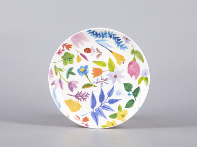 Чашка с блюдцем чайная 345 мл форма Ландыш рисунок Primavera арт. 81.30808.00.1