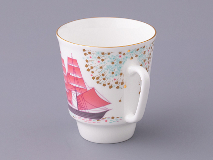 Чашка с блюдцем форма Майская рисунок Волшебная ночь арт. 81.27381.00.5