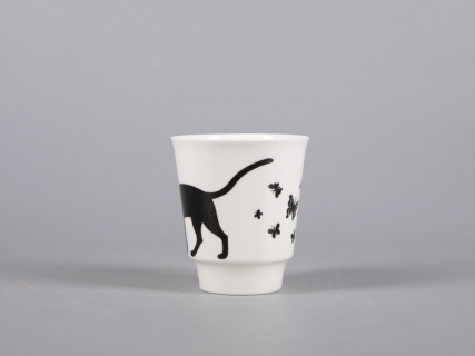 Чашка с блюдцем кофейная 165 мл., форма Майская, рисунок Мотыльки арт. 81.30661.00.1, 