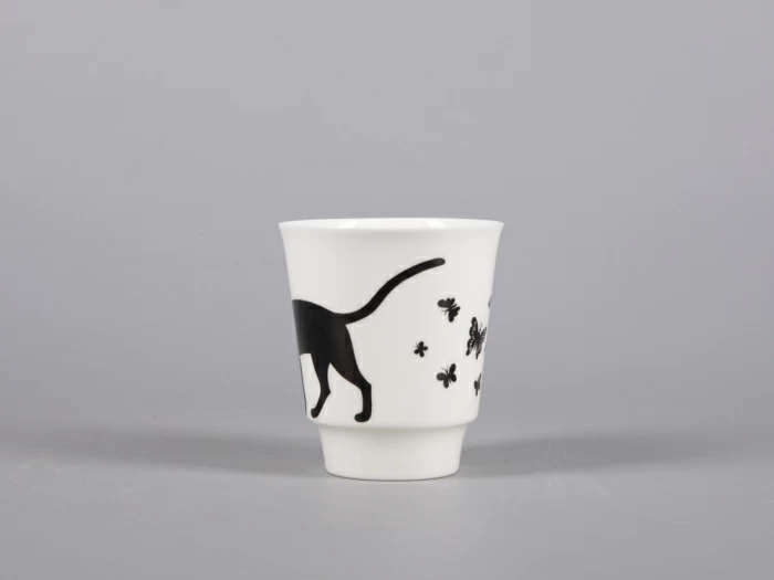 Чашка с блюдцем кофейная 165 мл., форма Майская, рисунок Мотыльки арт. 81.30661.00.1, 