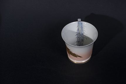 Чашка с блюдцем Татьянин день на форме Юлия, рисунок 1