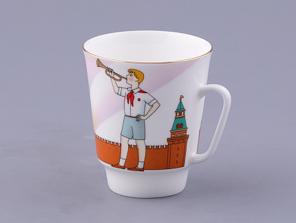 Чашка с блюдцем форма Майская рисунок Спасская башня, арт. 81.32626.00.1