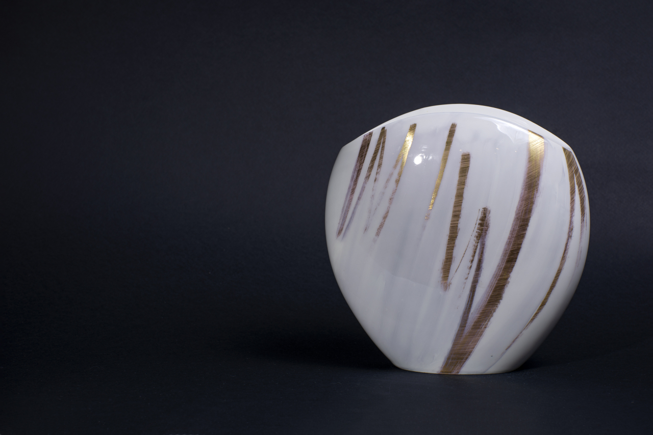 Ваза форма Вечерний цветок, рисунок Атмосферные явления 2, арт. 60.15870.00.1, 