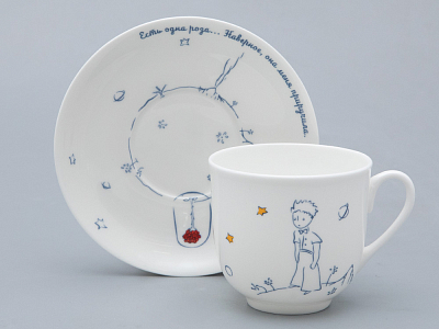 Подарочный набор форма Ландыш рисунок Маленький Принц и Роза, арт. 81.27751.00.1