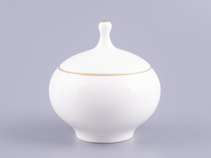 Сахарница форма Яблочко Золотой кант арт. 80.04411.00.1, 