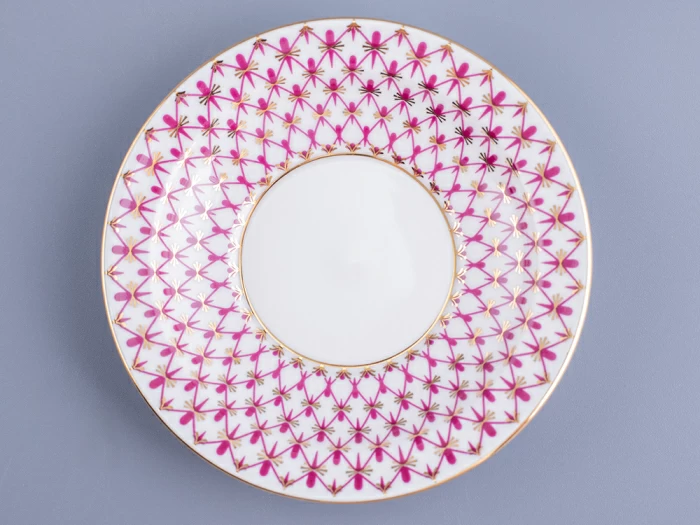 Чашка с блюдцем чайная 200 мл форма Молодежная рисунок Сетка-Блюз 2 арт. 81.24869.00.1, 