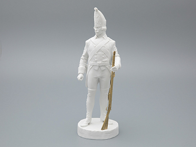 Скульптура Гренадер эпохи Павла I, в подарочной упаковке, рисунок Белый бисквит, арт 81.33429.00.1